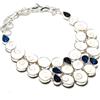 Fatto a mano Collana con pietre preziose Shiva Eye Iolite fatta a mano catena regolabile g...