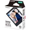 instax Fujifilm Instax Square Black Frame, Film Pellicola Istantanea, Formato Quadrato, 62x62 mm, Confezione da 10 Foto, Bordo Nero