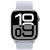 Apple Watch Series 10 GPS 42mm Silver Aluminum Case Sport Loop - Blue Cloud EU