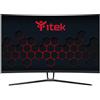 iTek Monitor Curvo 32.5" Quad HD 2560x1440 LED Nero