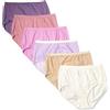 Hanes Confezione di Mutandine da Donna in Cotone Biologico, Biancheria Intima ComfortSoft, Confezione da 6 (i Colori Possono variare), Colori Assortiti, Confezione da 6 Slip, 40