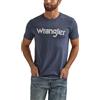Wrangler T-Shirt da Uomo a Maniche Corte con Grafica, Navy Heather, M