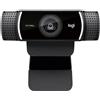 Logitech C922 960-001088 Pro Stream Webcam, Streaming Veloce HD 1080p-30fps Correzione Luce HD Autofocus