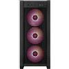 ASUS TUF GAMING GT302 TG ARGB Black Case Gaming E-ATX Mid Tower Pannelli Laterali intercambiabili Mesh Vetro Temperato 4 ventole ARGB preinstallate da 140 x 28 mm Nero
