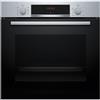 Bosch HBA534BS3 Serie 4 - Forno da incasso elettrico multifunzione, 71 L, Classe A+, 7 funzioni di cottura tra cui HotAir 3D, grill, funzione pizza, Acciaio inox