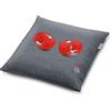 Beurer MG 135 Cuscino per Massaggio Shiatsu con Fuzione Calore 4 testine massaggianti, spegnimento automatico, rivestimento lavabile, per spalle, collo, schiena e gambe, 40 x 40 cm