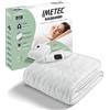 Imetec Scaldasonno Adapto Recreo, Singolo 150 x 80 cm, Riscaldamento Rapido, Temperatura Costante e Personalizzata, Tessuto Anallergico Riciclato Lavabile, Comando con 6 Temperature, Made in Italy