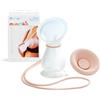 Munchkin Tiralatte in silicone, tiralatte manuale per l'allattamento al seno, contiene fino a 120 ml di latte, design ergonomico e facile da usare, essenziale per l'allattamento al seno e il bambino