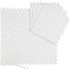 Relaxdays Tappeto Puzzle in 8 parti, in Gommapiuma EVA, Privo di Sostanze Nocive, Motivo Stelle e Pois, Bianco/ Grigio