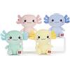 PTS SRL Pts Kawaii Kuties Axolotl Peluche Squishy Colori Assortiti 24 cm