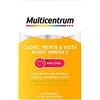 Multicentrum Omega3 Cuore, Mente & Vista Boost Omega 3, Integratore Alimentare di EPA e DHA, Tripla Azione Funzione Cardiaca, Cerebrale e Visiva, Senza Glutine, 60 mini perle