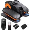 Morelax Ellittica Elettrica Sotto la Scrivania, Mini Ellittica da Casa con Telecomando, Display, Silenzioso e Portatile, Trainer Ellittiche a Pedaliera con 12 Velocità Regolabili per Anziani e Adulti