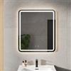 DEGHI Specchio da bagno led 70x80 cm luce retroilluminata e frontale con antiappannante - Atens