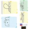 Generico Scheda Per Disegni Simmetrici A Griglia | Tavoletta da Disegno per Tracciare Schemi a Quadretti,Set Di Strumenti Per L Addestramento Alla Scrittura E Lo Sviluppo Delle Capacità Per I Bambini