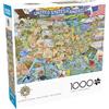 Buffalo Games - Destinazioni Avventura - Paese colorato - Puzzle da 1000 pezzi per adulti impegnativo puzzle perfetto per serate di gioco - Dimensioni finito 26,75 x 19,75