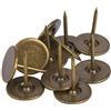 Tomotato 100 Pezzi Chiodini per Tappezzeria, Puntine da Disegno per Unghie per Mobili a Testa Piatta in Stile Vintage in Bronzo per La Decorazione della Porta del Divano di Mobili(16 x 20mm)