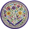Armenian Ceramics Piatto Armeno in Ceramica Decorata Scilla Floreale 21 Cm