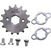 Trkimal Pignone Catena Anteriore Moto Per 50cc 70cc 90cc 110cc 125cc Dirt Pit Bike Mini Bike TaoTao Roketa Coolster Sunl Lifan Loncin ATV Quad 4 ruote ciclomotori(420-15T, 20mm)