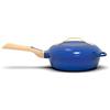 COOKUT - La Favolosa Padella 8 in 1 'Piccolo Modello 24 cm' - Utensile Multifunzione Con 2 Maniglie Rimovibili, Cestello Vapore/Frittura, Spatola in Legno - SAPHIR