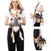 PETCUTE 5-IN-1 Zaino Frontale per Cani,Traspirante Marsupio per Cani con Cinturino Riflettente,Maniglia Confortevole,Regolabile,Borsa da Trasporto per Cane per Viaggio,Campeggio,Passeggiate