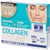F&F Srl Linea Act Collagen Act Trattamento Viso 2 in 1 Anti Age Maschera + Crema, 3 Maschere da 15 ml + 3 Creme da 5 ml