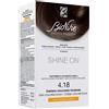 I.C.I.M. (BIONIKE) INTERNATION BioNike SHINE ON 4.18 Castano Cioccolato Fondente - Colorazione Permanente per Capelli, 50 ml