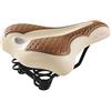 Selle Montegrappa Sella Vintage Montegrappa Originale in Pelle Sintetica Bicolore con Doppia Molla Antiurto MOD Kosmos 2008V (Colore: Crema/Marrone Chiaro)