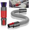 Swetfela 2 PCS Spazzola Delicata Anti-graffio per Dyson Kit, per Dyson V7/V8/V10/V11/V15 Accessori Aspirapolvere, con Tubo per Aspirapolvere Universale, per Senza Graffi Spolverare Autopulente