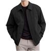 Generico Giacca Felpa Uomo con Zip Senza Cappuccio Invernale Felpe Elegante Tinta Unita Leggero Casual Sportiva Giacca Moto Calda Trekking Casual Offerte