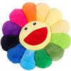 Ninesun Cuscino a forma di fiore in peluche, 43,2 cm, per divano, sedia, pavimento, per bambini, lettura, guardare la TV, decorazione per la camera da letto, colore arcobaleno