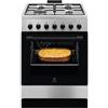 Electrolux LKK620010X Cucina a Gas 4 Fuochi Forno Elettrico Ventilato con Grill Larghezza x Profondita' 60x60 cm Classe energetica A colore Inox