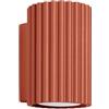 Sollux Lighting Lampada Da Parete Applique Da Parete In Alluminio 1 Paralume 6,5 x 8,5 x 10 cm Karbon Ocra Rossa