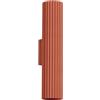 Sollux Lighting Lampada Da Parete Applique Da Parete In Alluminio 1 Paralume 6,5 x 8 x 30 cm Karbon Ocra Rossa