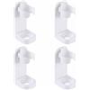 ZEACCT 4 Pezzi Porta Spazzolino da Muro, Supporto per Spazzolino Elettrico in Plastica, Porta Spazzolino Elettrico Autoadesivo, Porta Spazzolino Elettrico Montato a Parete, per Parete del Bagno