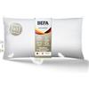 BEFA NATUR - prodotto in Germania, cuscino a 3 camere 40x80 cm con 90% piumino e 10% piume, adatto per allergici (Nomite), certificato Öko-Tex 100 Classe 1, standard EN 12934, Downpass