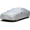 Favoto Copertura Auto Esterno Impermeabile - Telo Copriauto in PEVA+Cotone Anti UV Vento Polvere con Cerniera Compatibile con Audi A3 Mercedes CLA Mazda 3 Opel Cascada per Berline 450-470cm