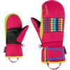 Ziener LAMILO-Z - Guanti da sci per bambini, impermeabili, senza PFC, rosa pop, 7,5