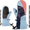 Ziener Lavalino-Z - Guanti da sci per bambini, impermeabili, in lana, extra caldi, Arctic Sky, 4