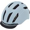Prophete Casco da bicicletta per uomo e donna, casco da bici da città, EKO Urban, visibilità a 360°, luce LED anteriore/posteriore ricaricabile tramite USB, visiera in tessuto, colore grigio chiaro,