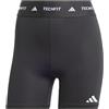 adidas Donna TECHFIT Short Leggings, Black/White, XL 4 inch