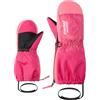 Ziener LEVI-Z - Muffolo da sci/sport invernali per neonato, impermeabile, polsini lunghi, zip lunga, tie dye pop rosa, 1,5