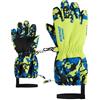 Ziener LEVIO-Z - Guanti da sci/sport invernali per neonato | impermeabili, polsini lunghi, zip lunga, camo Persian Blue, 3