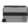 Steamy-E Dual Zone 50 Roller, Frigorifero Elettrico a Compressore con Ruote, 12/24V DC e 100-240V AC, per Congelare e Raffreddare da -20℃ a +20℃, Ideale per il Campeggio, 44 Litri, Grigio