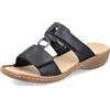Rieker 60885, Ciabatte Donna, Nero 00, 39 EU