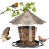 SANOTO Mangiatoia per Uccelli Grande Capacità Mangiatoia per Uccelli Appesa Balcone da Giardino Mangiatoia per uccelli Selvatici, Mangime per Uccelli Selvatici, Passeri e Uccelli da Giardino
