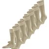 FALKE Happy Multipack M So cotone tinta unita confezione di 6 paia, Calzini Uomo, Beige Sand Melange 4650, 39-42