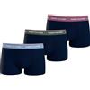 Tommy Hilfiger Pantaloncino Boxer Uomo Confezione da 3 Intimo, Blu (Well Water/Stonewash/Metro Mauve), S