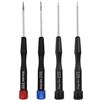 Fixinus Set di 4 cacciaviti Pentalobe a 5 punti, 0,8 mm, 1,2 mm e 1,5 mm, Pentalobe Screwdriver o P2 P5 P6 o Ts1 Ts4 Ts5 e T5 Torx, per iPhone MacBook Pro Air
