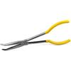 QWORK Pinza A Becco Curvo, 45 °, con impugnatura antiscivolo per la riparazione di piccoli spazi, 280mm / 11