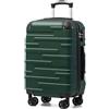 COOLIFE Valigia da cabina 56 cm M, Valigia rigida 38 L, Lucchetto TSA